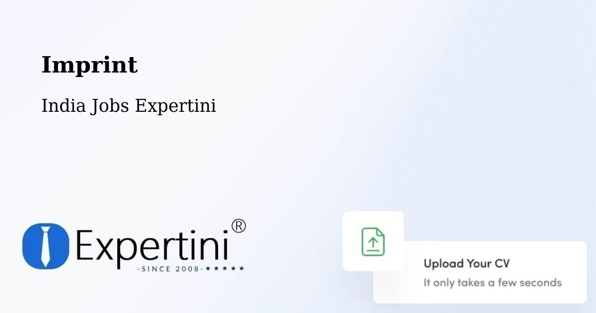 Imprint – Chodavaram - India Jobs Expertini